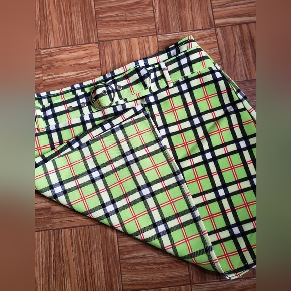 Sans Souci lime green plaid mini - Picture 8 of 8